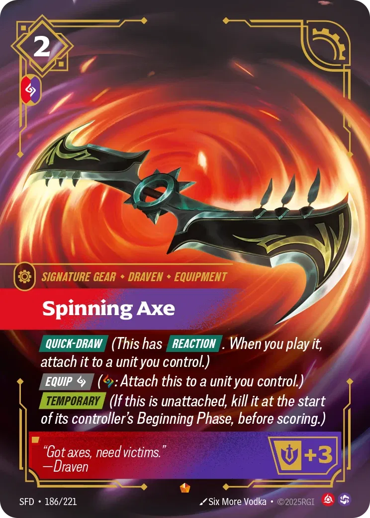 Spinning Axe - SFD 186/221 (Foil)