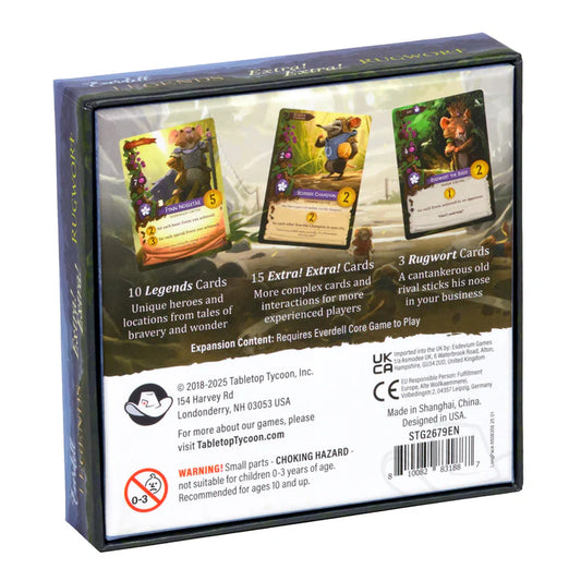 Everdell Legendary Extra Extra and Rugwort Card Expansion