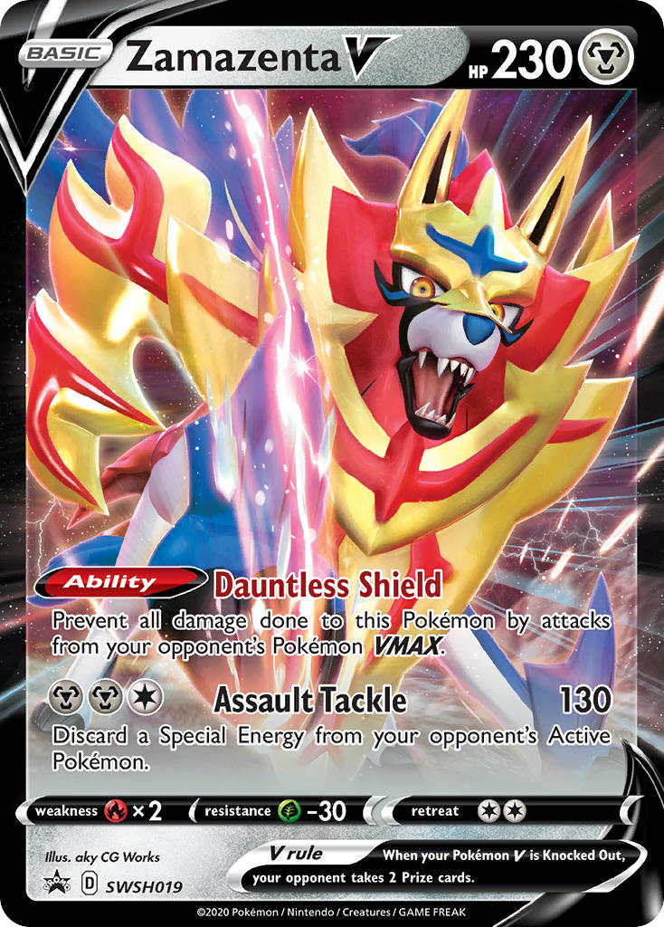 Zamazenta V - Sword & Shield Promo SWSH019 (Foil) - Lightly Played
