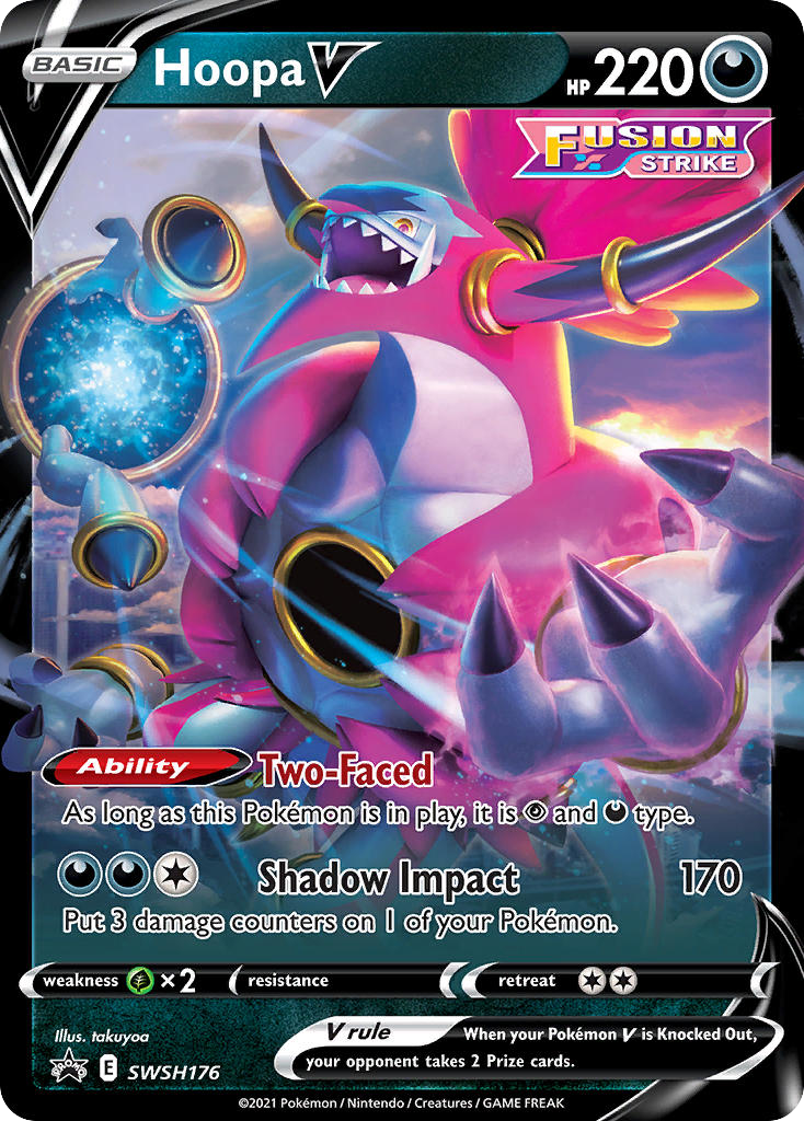 Hoopa V - Sword & Shield Promo SWSH176 (Foil) - Heavily Played