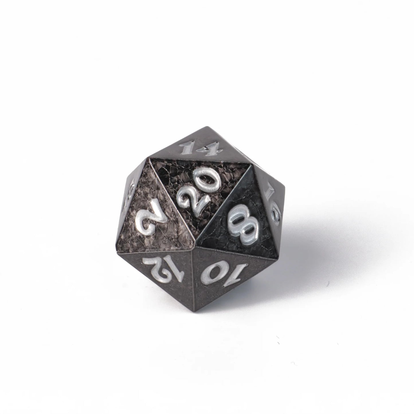 7pc RPG Set - Shadowlance with Silver - Die Hard Dice
