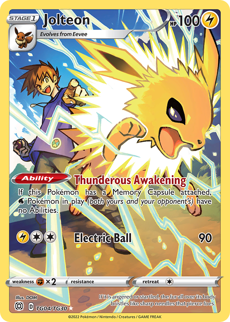 Jolteon - Brilliant Stars Trainer Gallery TG04/TG30 (Foil) - Near Mint