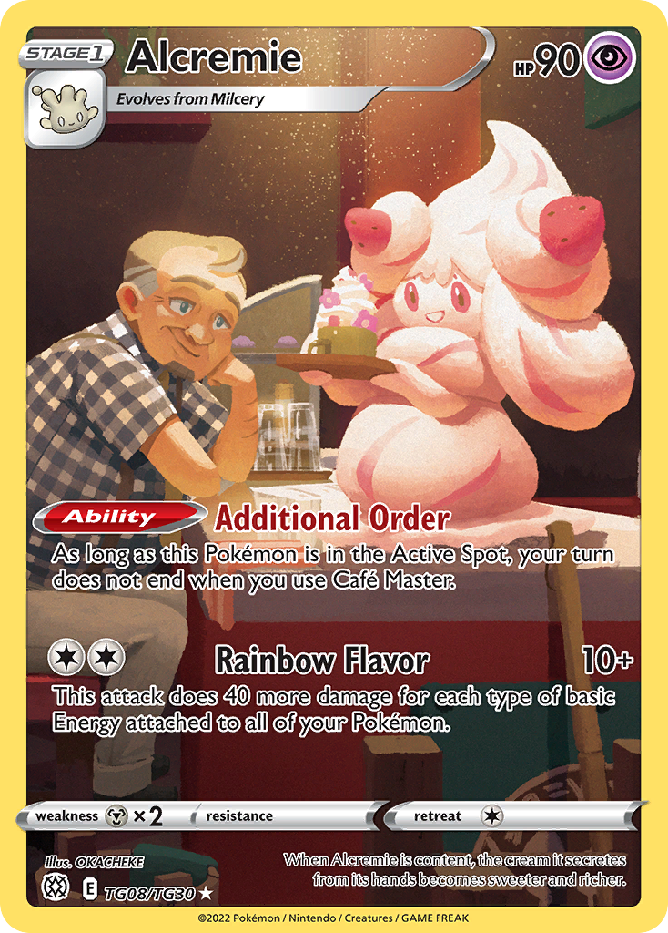 Alcremie - Brilliant Stars Trainer Gallery TG08/TG30 (Foil) - Near Mint