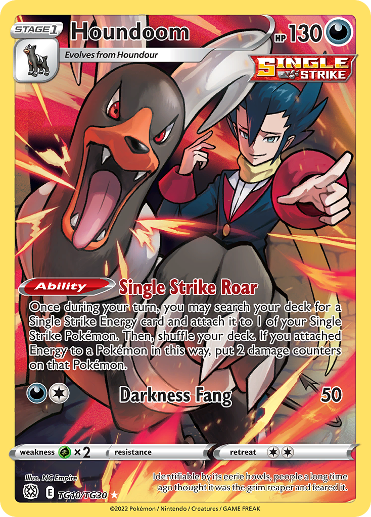 Houndoom - Brilliant Stars Trainer Gallery TG10/TG30 (Foil) - Near Mint