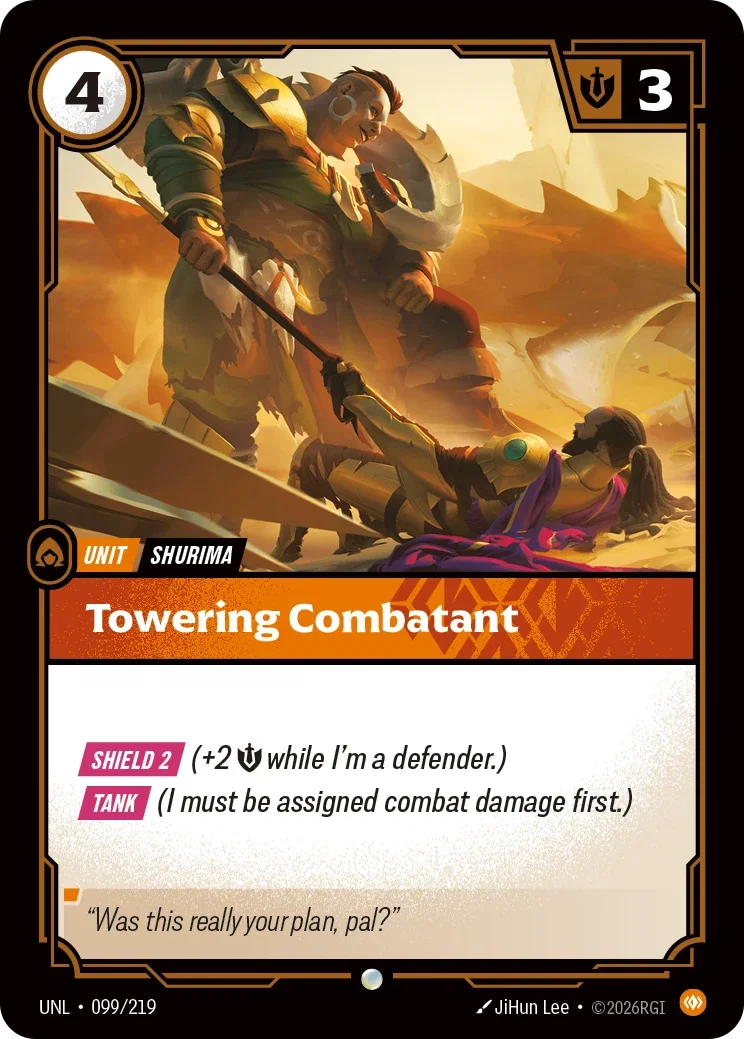 Towering Combatant - Unleashed 099/219