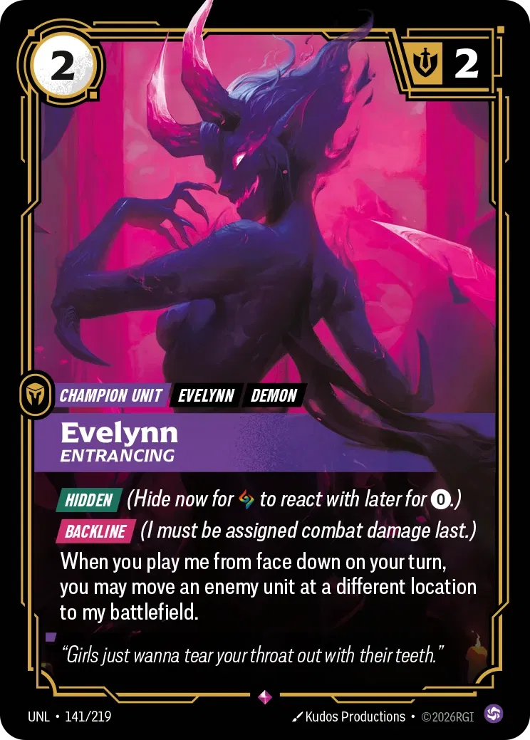 Evelynn - Entrancing - Unleashed 141/219 (Foil)