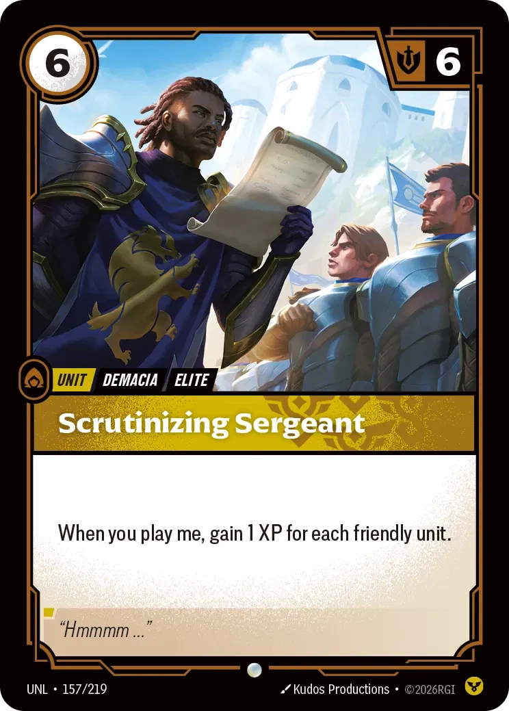 Scrutinizing Sergeant - Unleashed 157