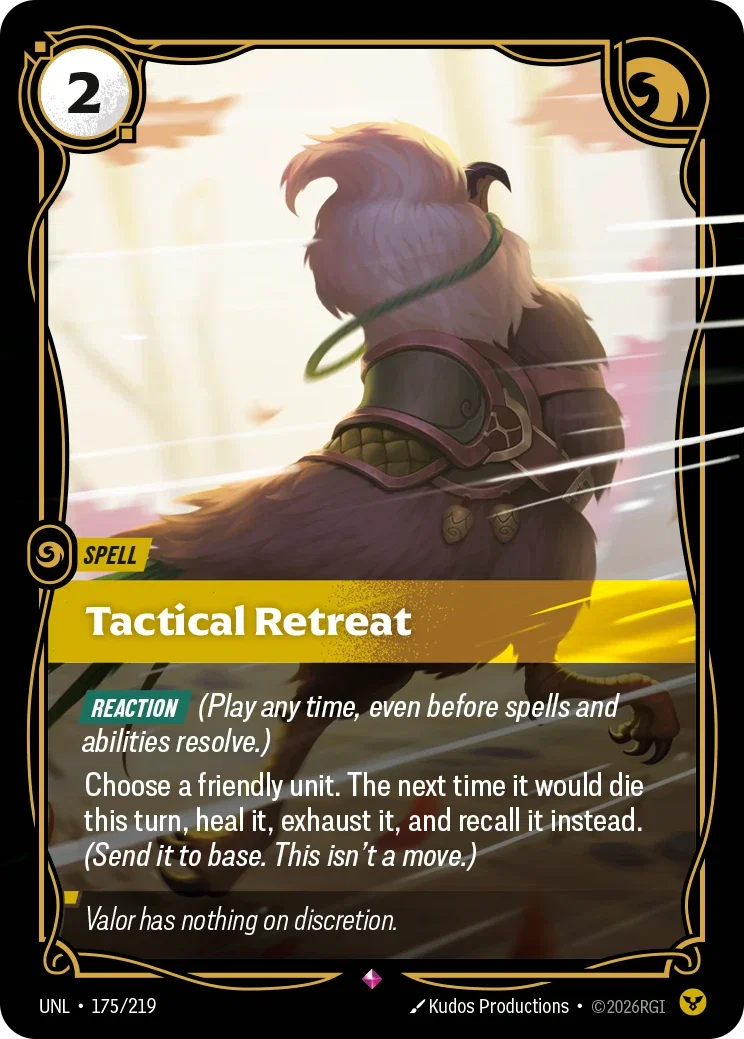 Tactical Retreat - Unleashed 175/219 (Foil)
