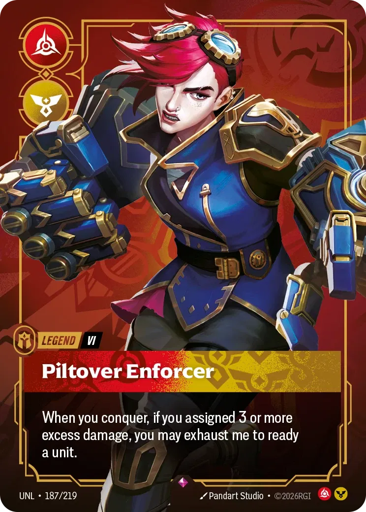 Vi - Piltover Enforcer - Unleashed 187 (Foil)