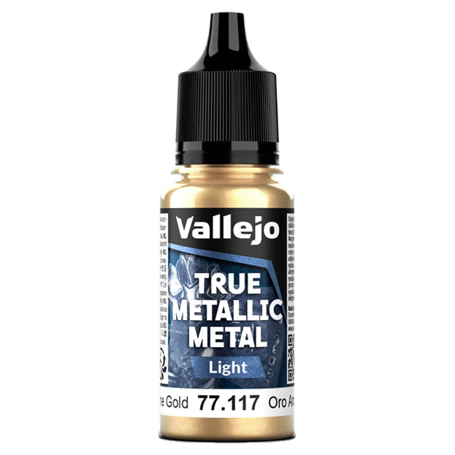 Vallejo True Metallic Metal: Light: Arcane Gold (18ml)