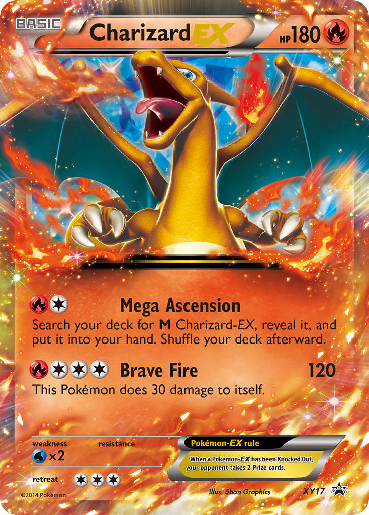 Charizard EX - XY Promos XY17 (Foil) - Damaged
