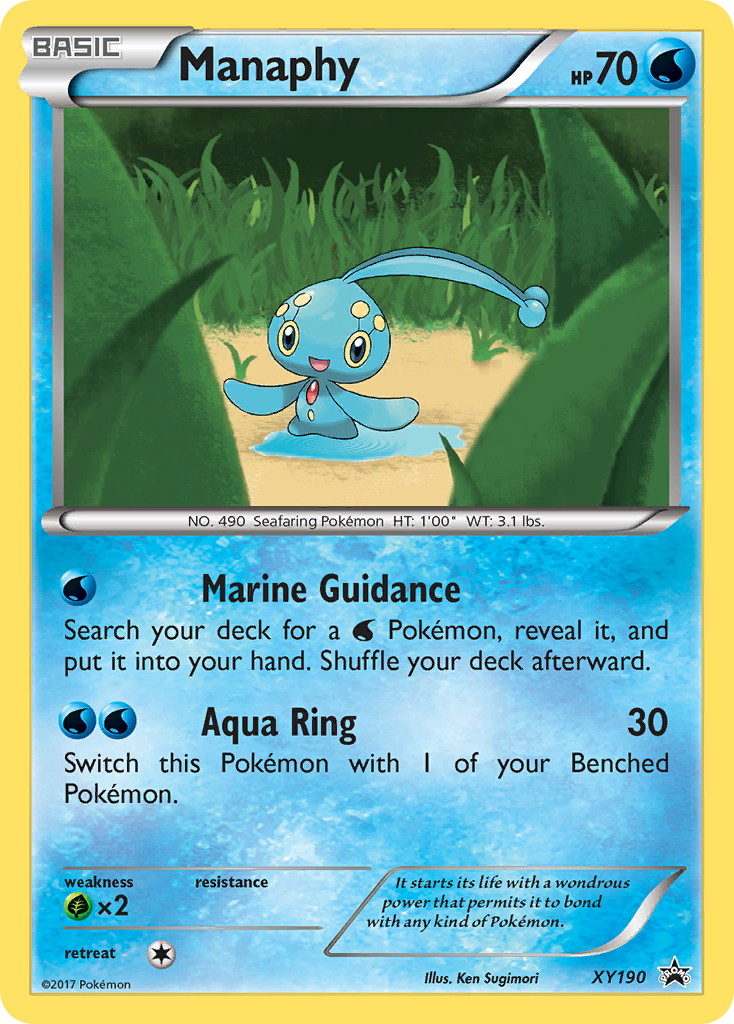 Manaphy - XY Promos XY190 (Foil) - Lightly Played