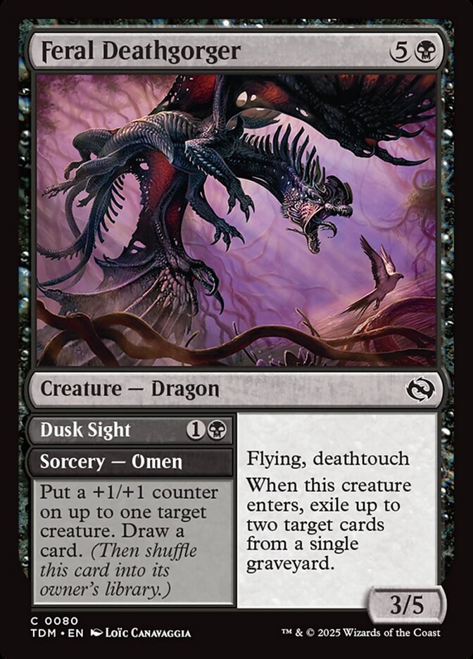 Feral Deathgorger - Tarkir: Dragonstorm 80 (Foil)