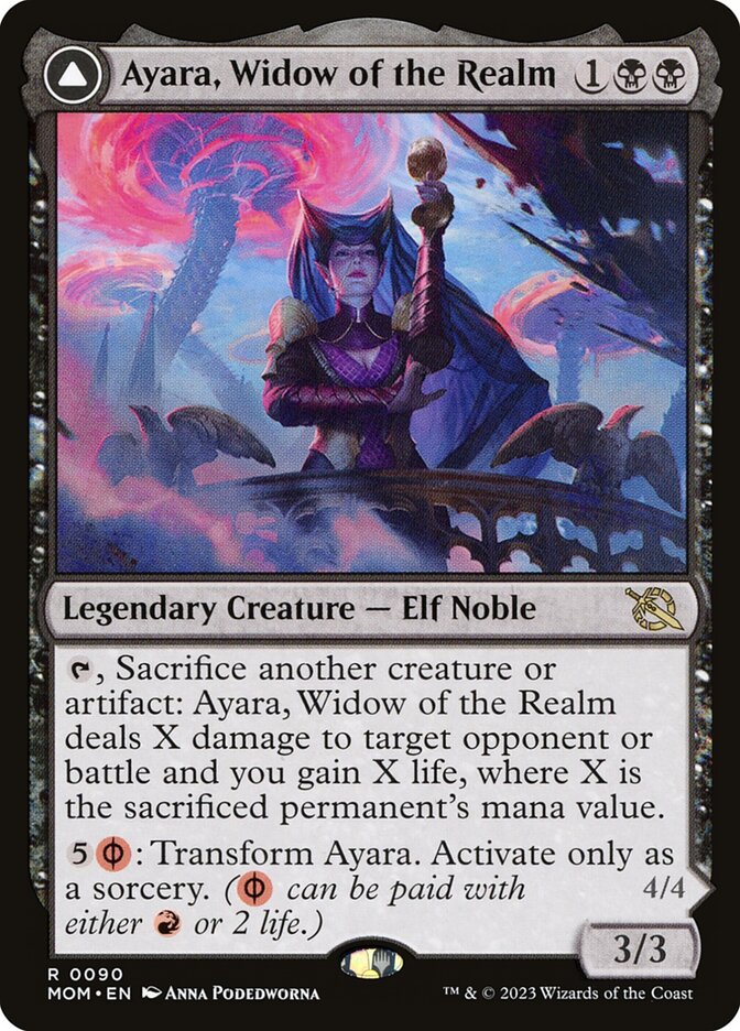 Ayara, Widow of the Realm // Ayara, Furnace Queen - MOM 90