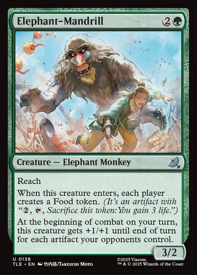 Elephant-Mandrill - TLE 138