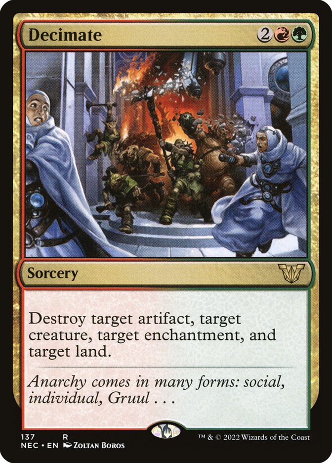 Decimate - Neon Dynasty Commander 137