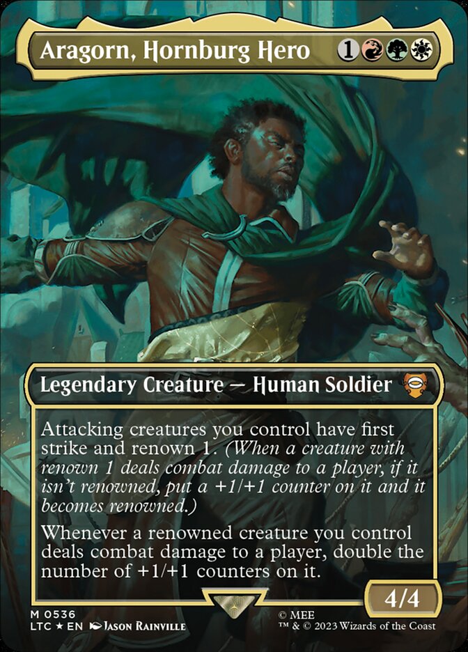 Aragorn, Hornburg Hero - Tales of Middle-earth Commander 536 (Foil)