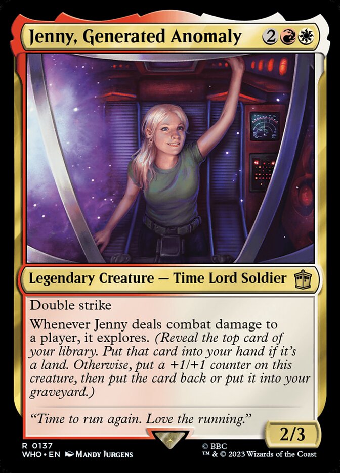 Jenny, Generated Anomaly - WHO 137