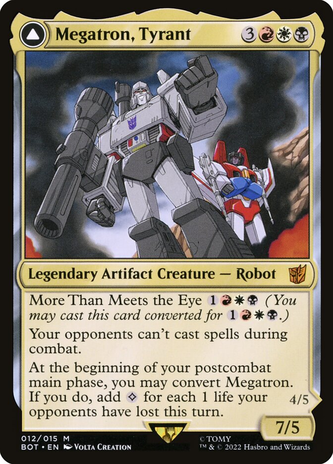 Megatron, Tyrant // Megatron, Destructive Force - BOT 12 (Foil)
