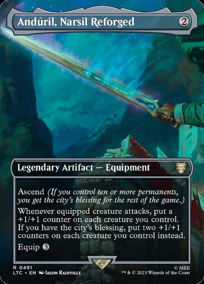 Andúril, Narsil Reforged - Tales of Middle-earth Commander 491 (Foil)
