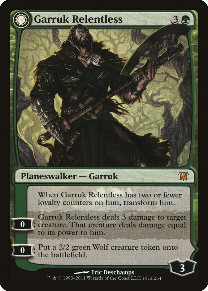 Garruk Relentless // Garruk, the Veil-Cursed - Innistrad 181