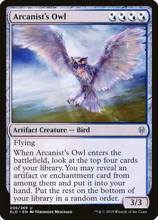 Arcanist's Owl - Throne of Eldraine 206 (Foil)