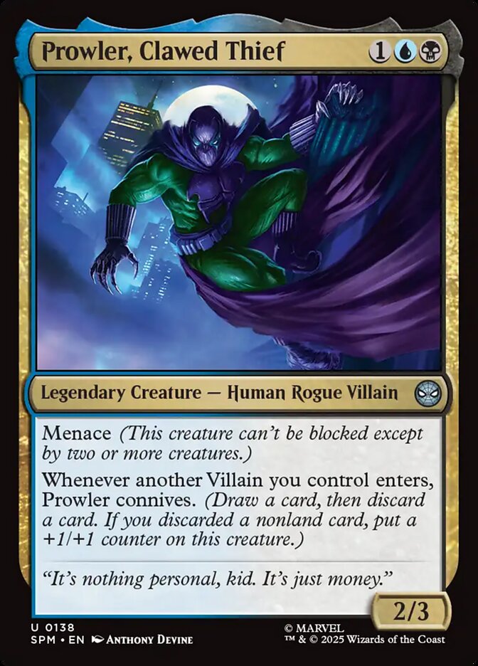 Prowler, Clawed Thief - SPM 138 (Foil)