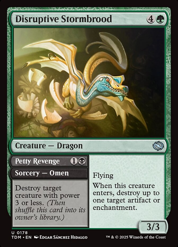 Disruptive Stormbrood // Petty Revenge - Tarkir: Dragonstorm 178