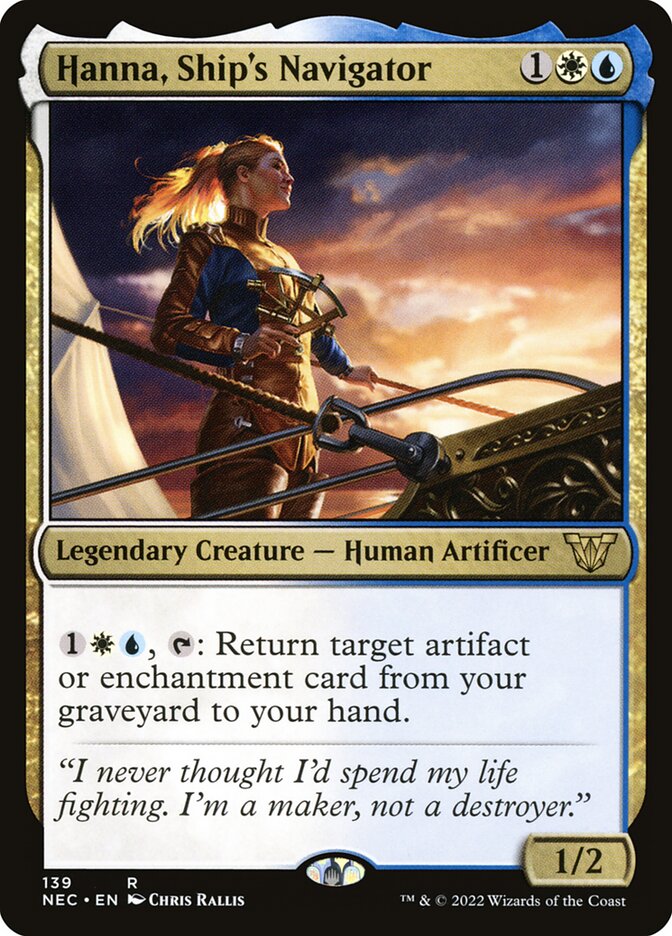 Hanna, Ship's Navigator - Neon Dynasty Commander 139