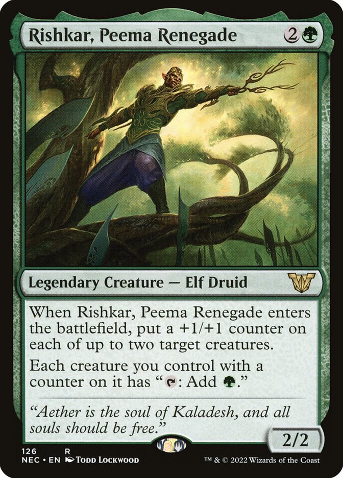 Rishkar, Peema Renegade - Neon Dynasty Commander 126