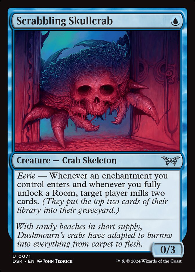Scrabbling Skullcrab - Duskmourn: House of Horror 71 (Foil)