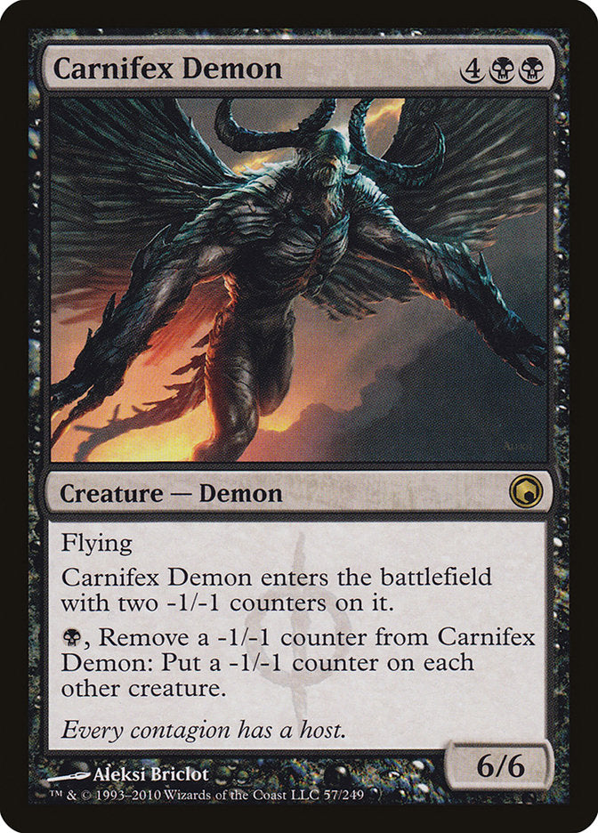 Carnifex Demon - Scars of Mirrodin 57 (Foil)
