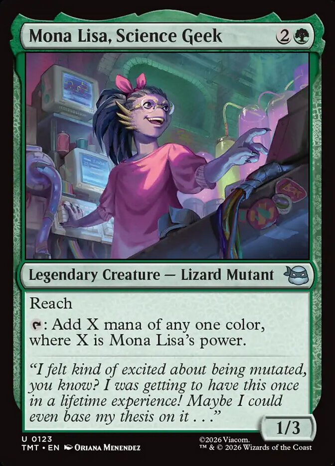 Mona Lisa, Science Geek - Teenage Mutant Ninja Turtles 123