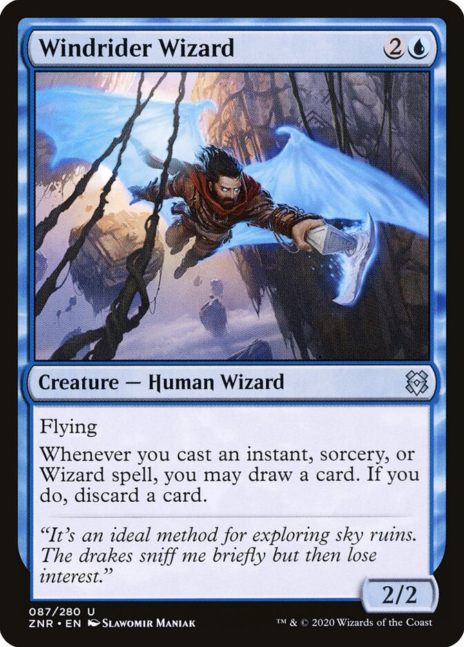 Windrider Wizard - Zendikar Rising 87 (Foil)