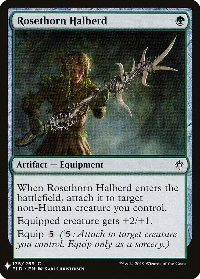 Rosethorn Halberd - The List Reprints 175