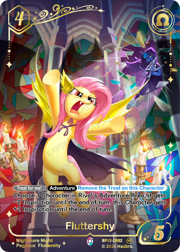 Fluttershy BP03-CR02 Nightmare Night trading card