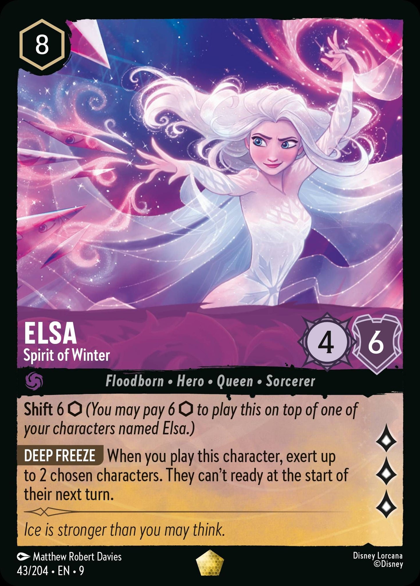 Elsa - Spirit of Winter - Fabled 43/204 - Near Mint - Ungraded