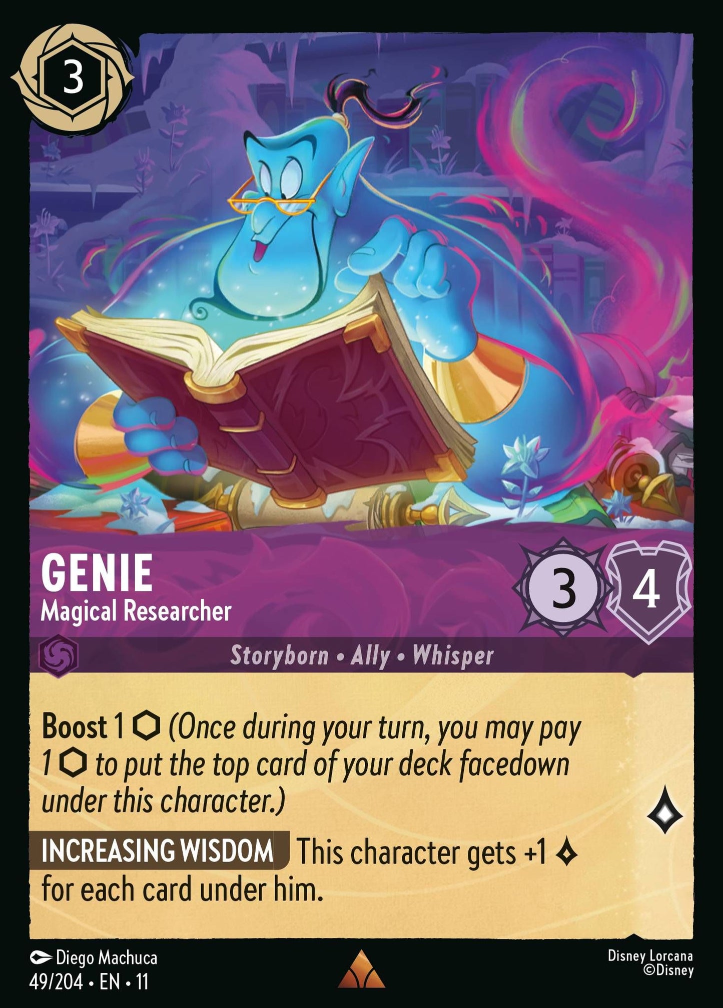 Genie - Magical Researcher - Winterspell 49/204 - Near Mint