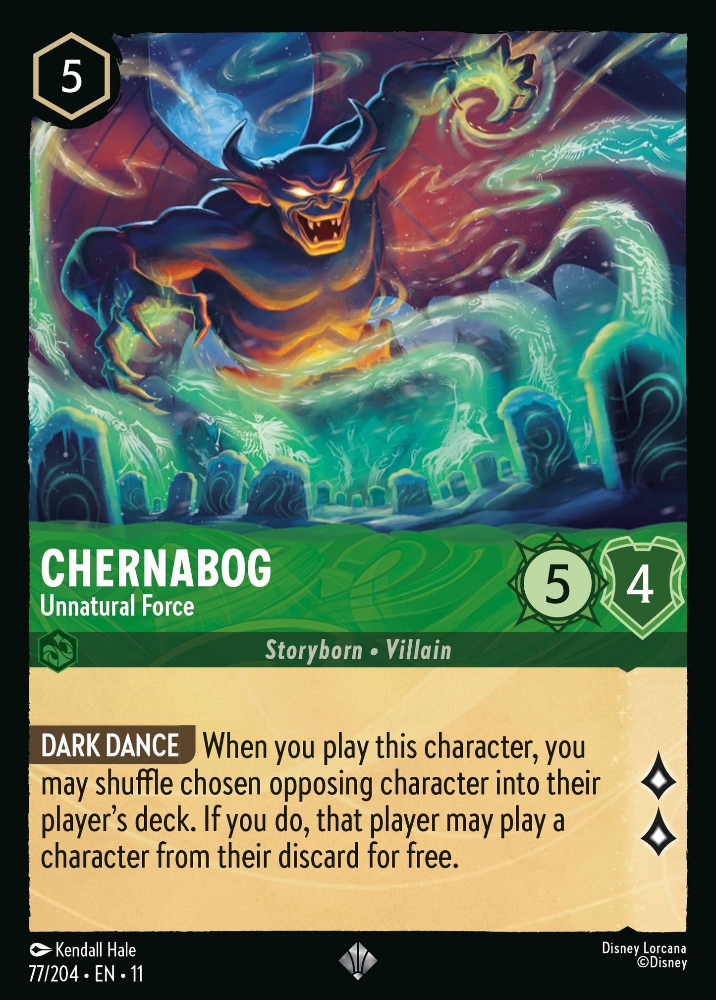 Chernabog - Unnatural Force - Winterspell 77/204 - Near Mint