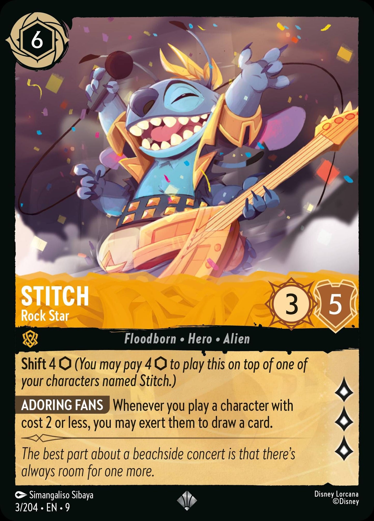 Stitch - Rock Star - Fabled 3/204