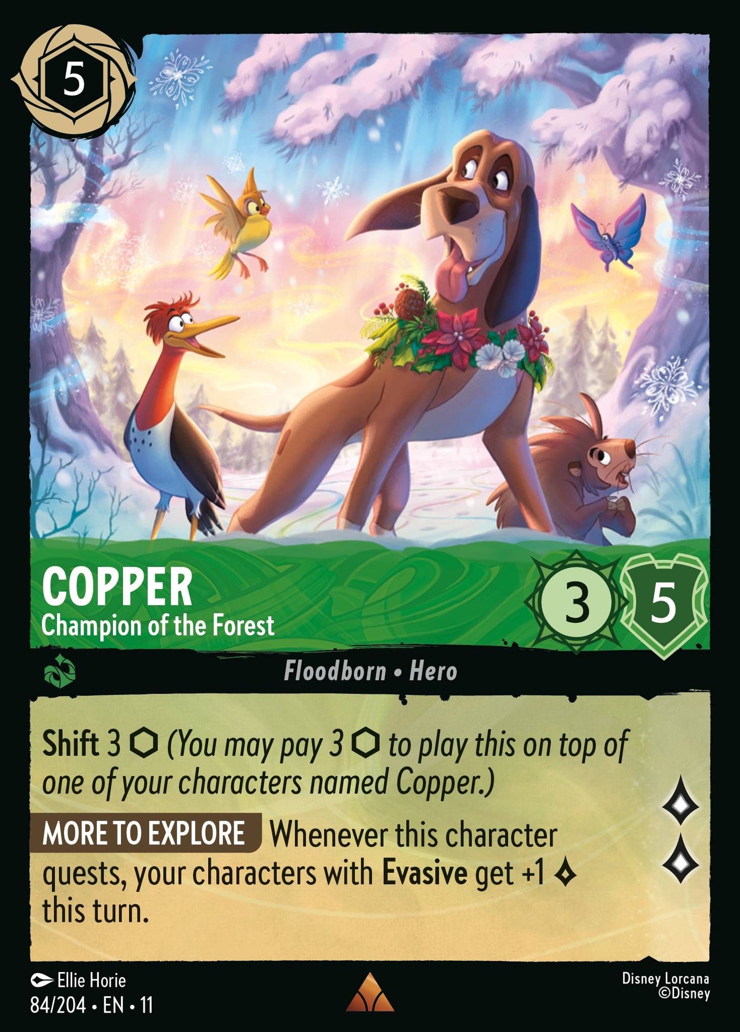 Copper - Champion of the Forest - Winterspell 84/204 - Near Mint