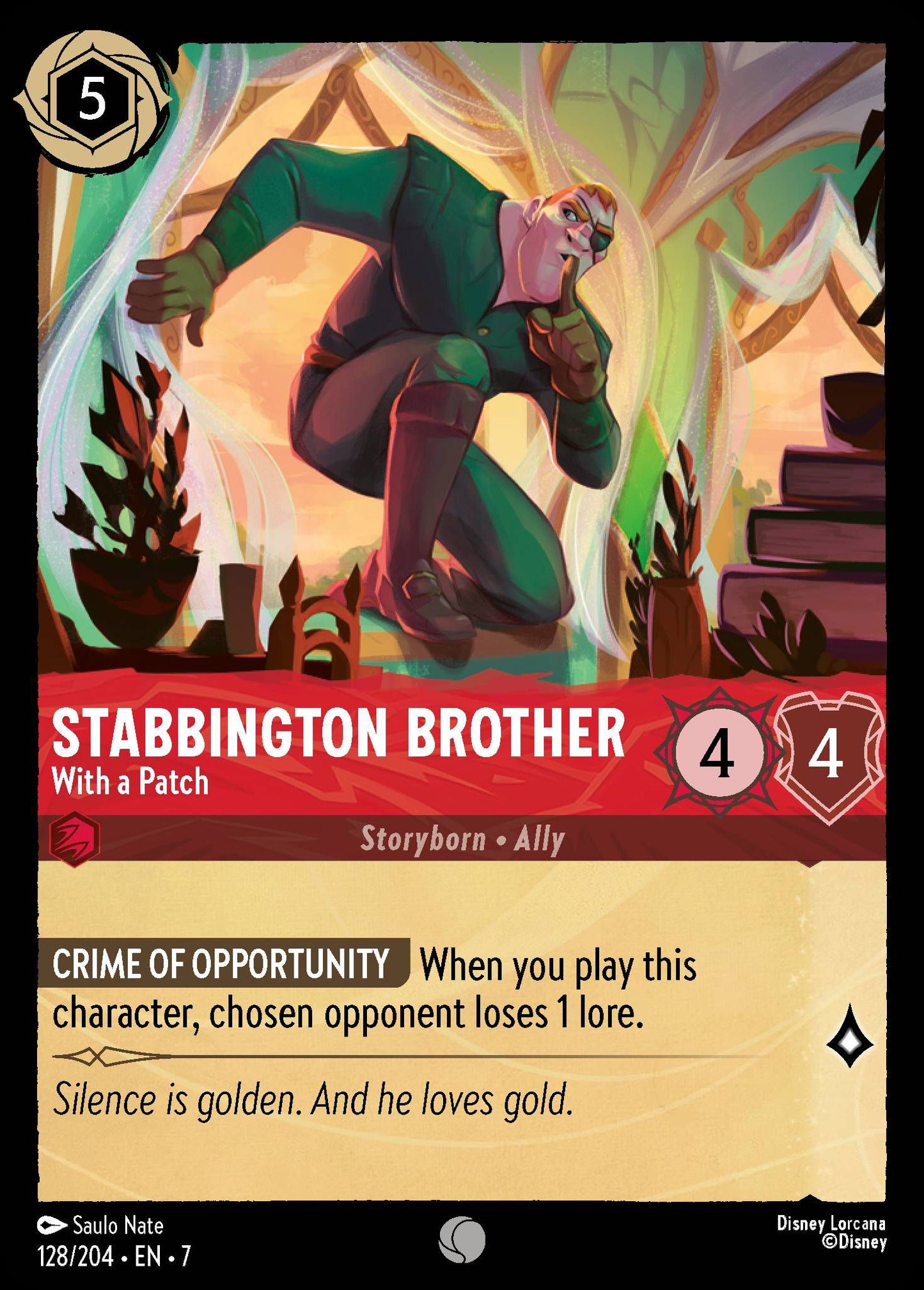 Stabbington Brother - With a Patch - Archazia's Island 128/204 (Foil) - Near Mint - Ungraded