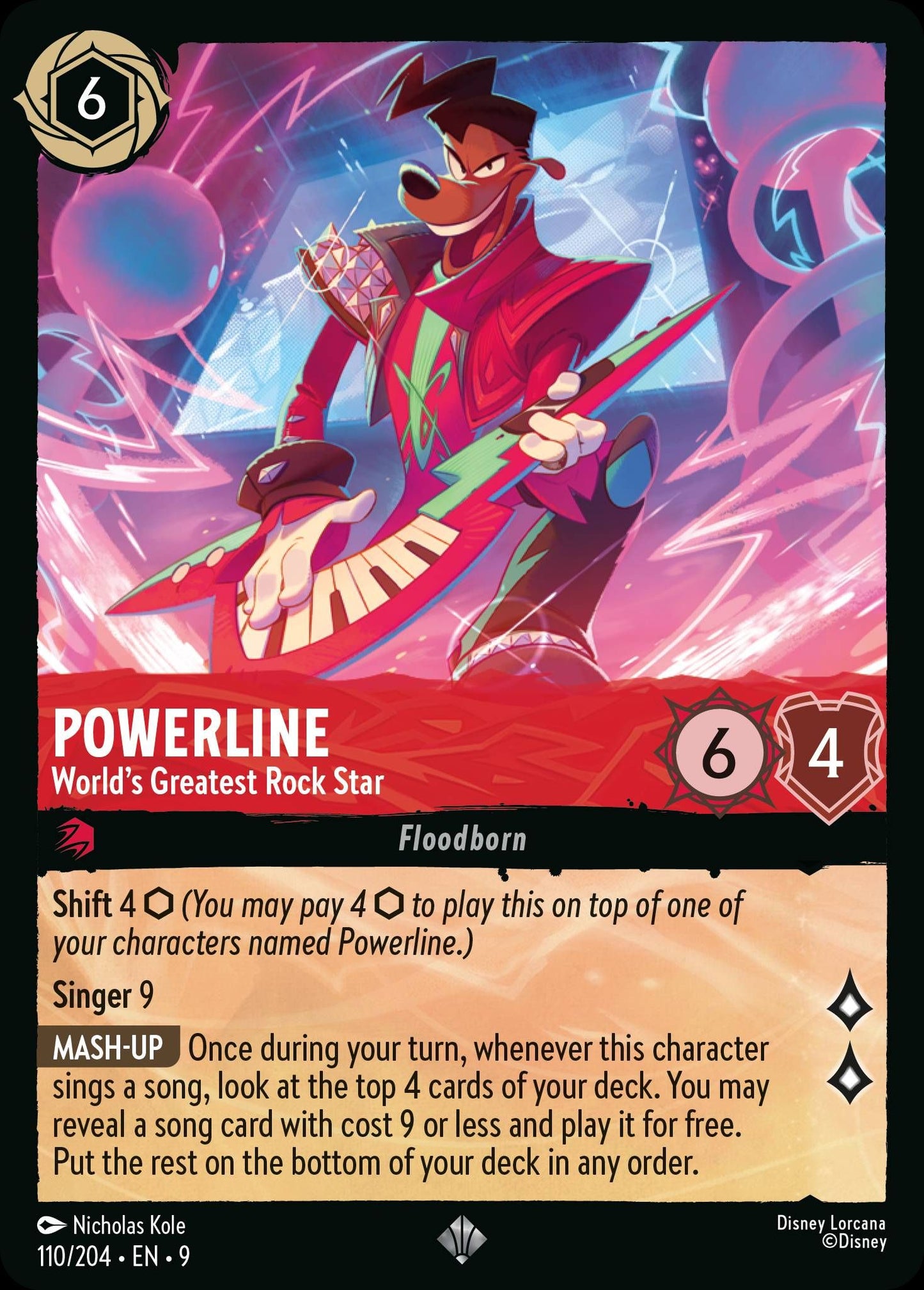 Powerline - World's Greatest Rock Star - Fabled 110/204 - Near Mint