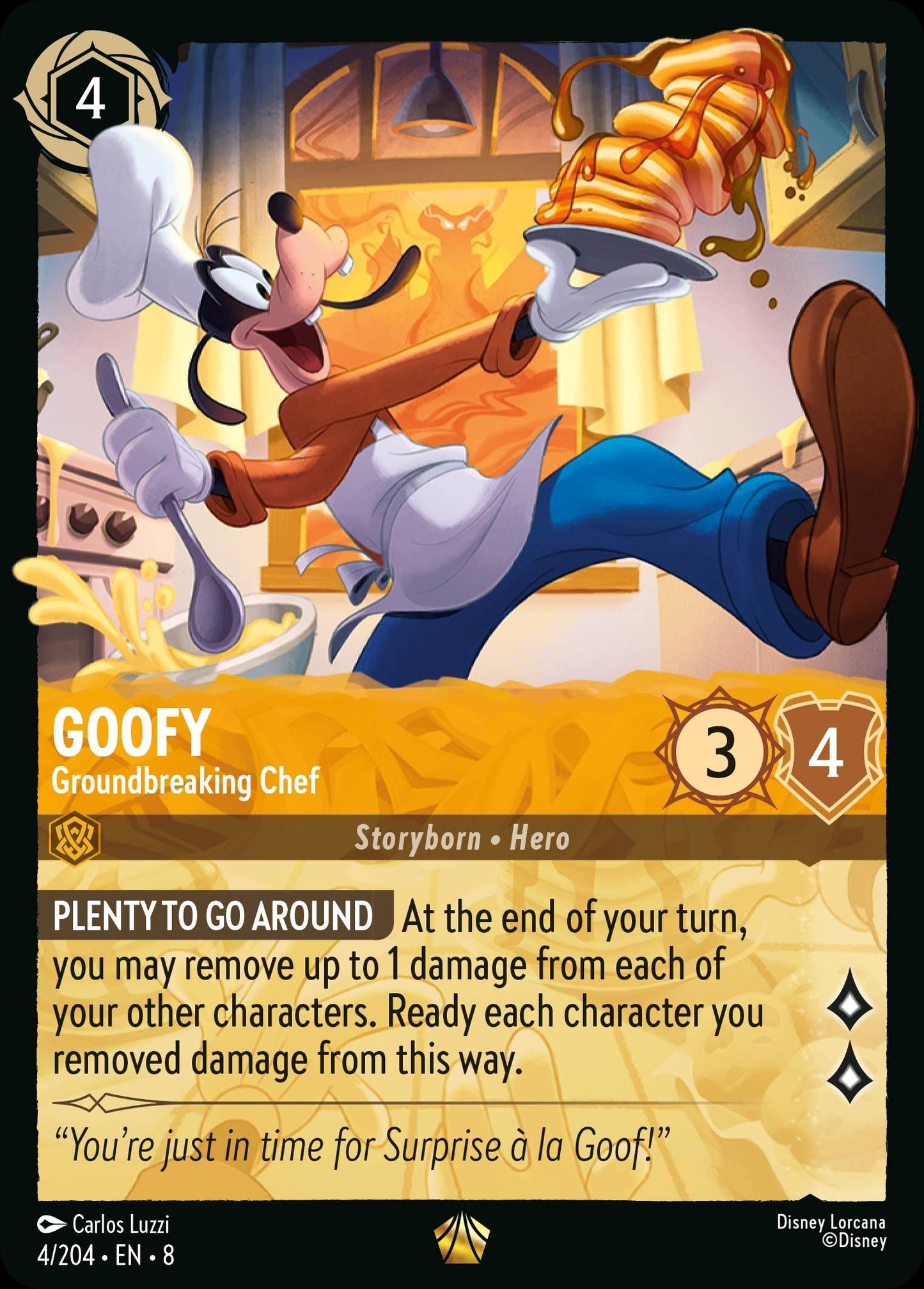 Goofy - Groundbreaking Chef - Reign of Jafar 4/204 - Near Mint