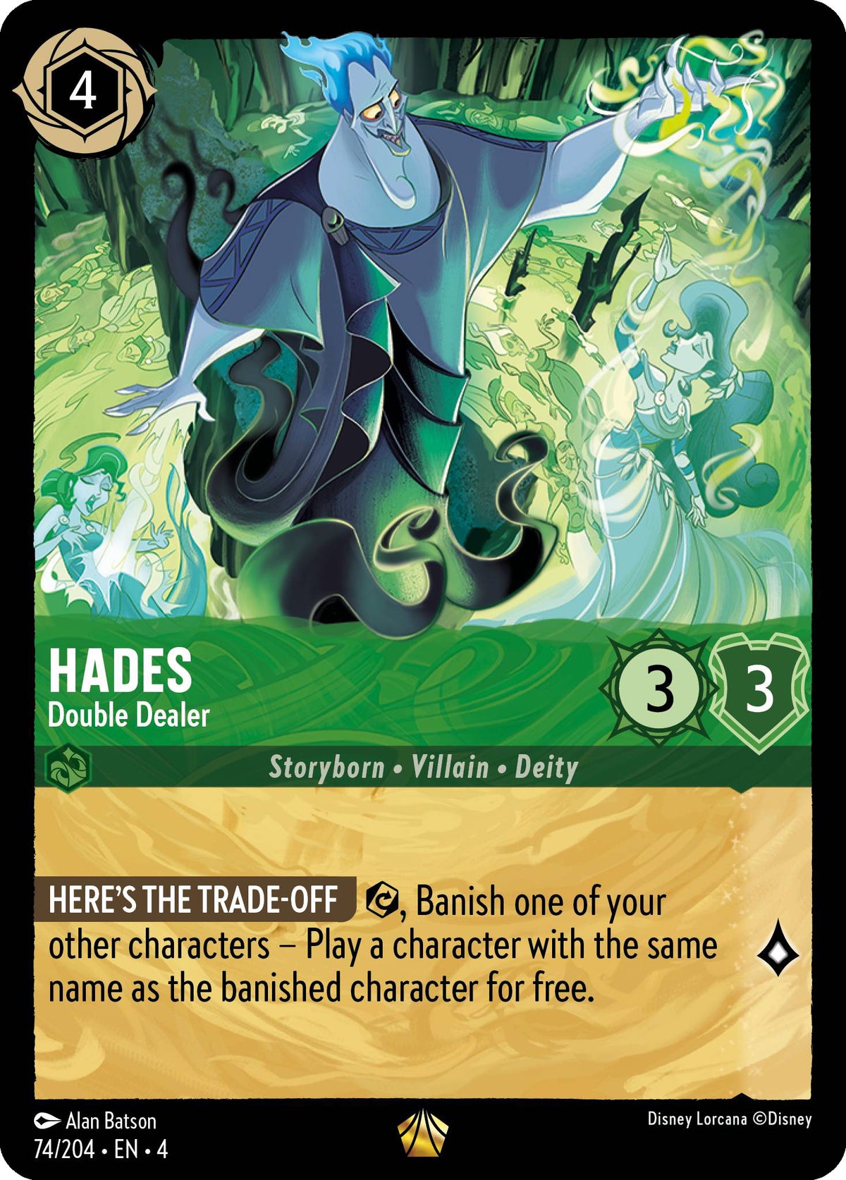 Hades - Double Dealer - Ursula's Return 74/204 - Near Mint