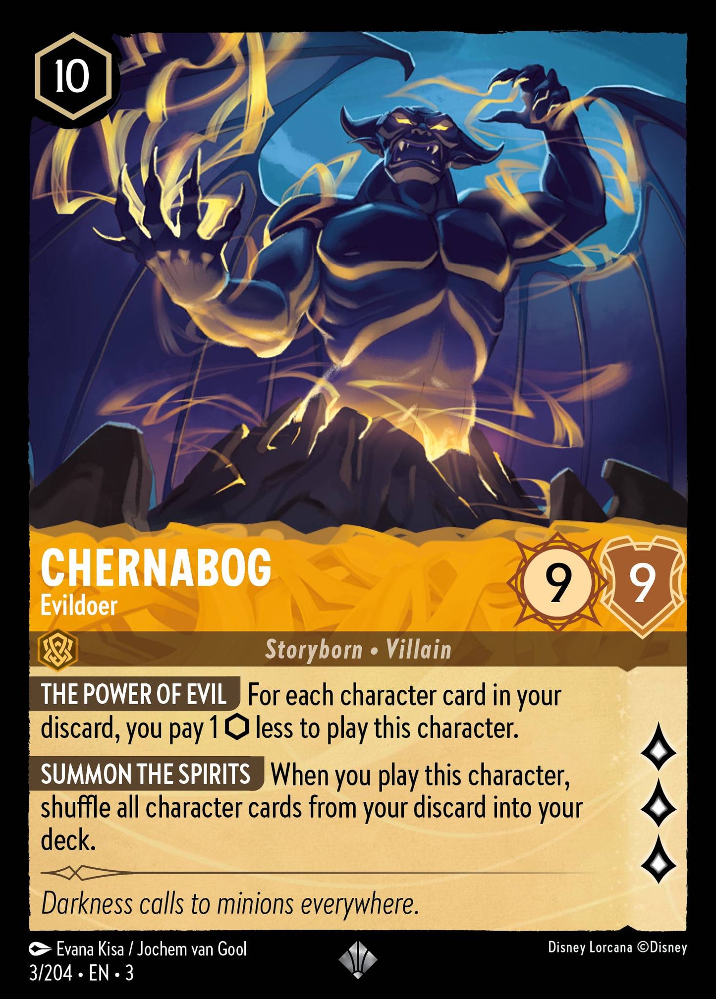 Chernabog - Evildoer - Into the Inklands 3/204 - Near Mint