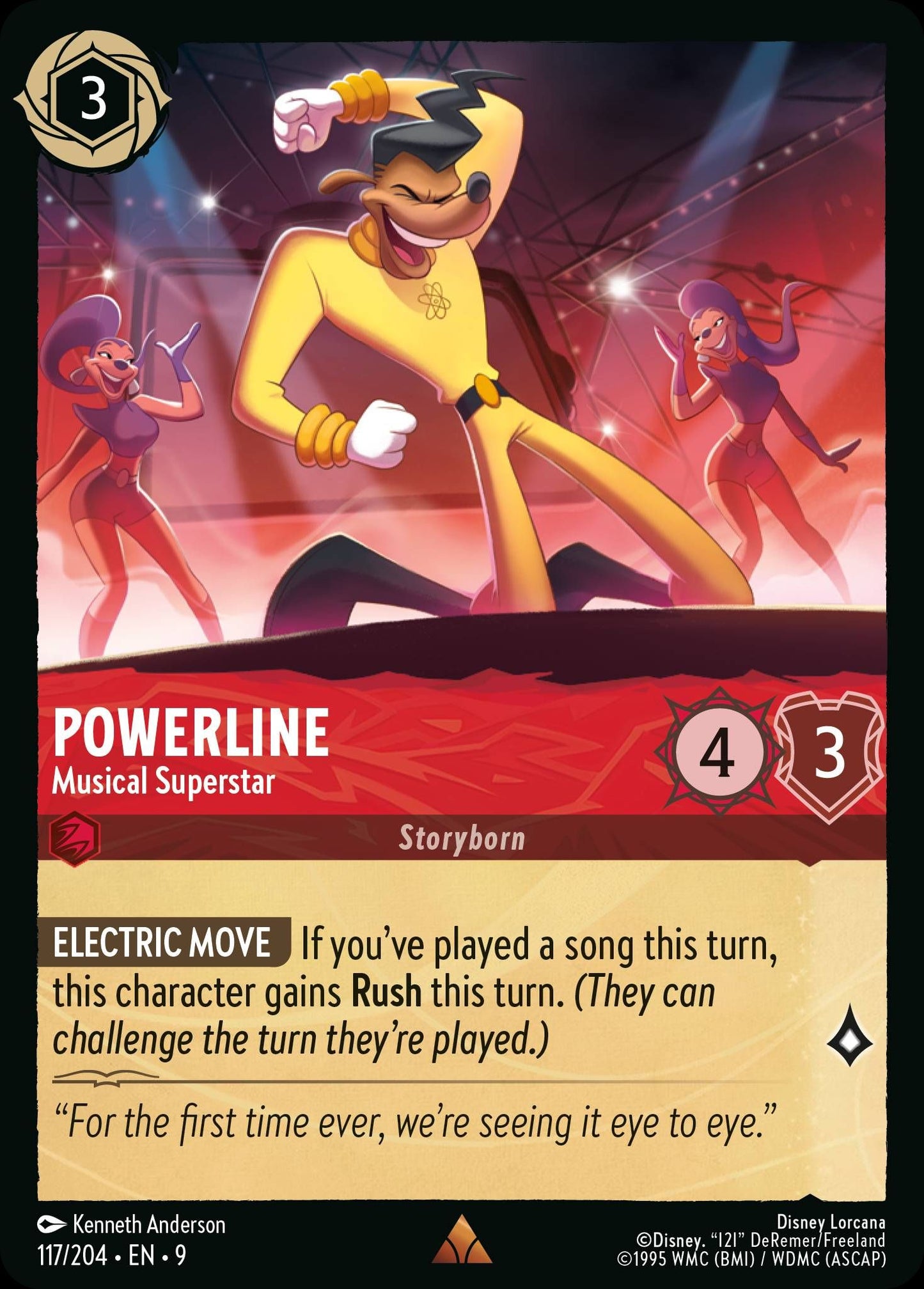 Powerline - Musical Superstar - Fabled 117/204 - Near Mint - Ungraded