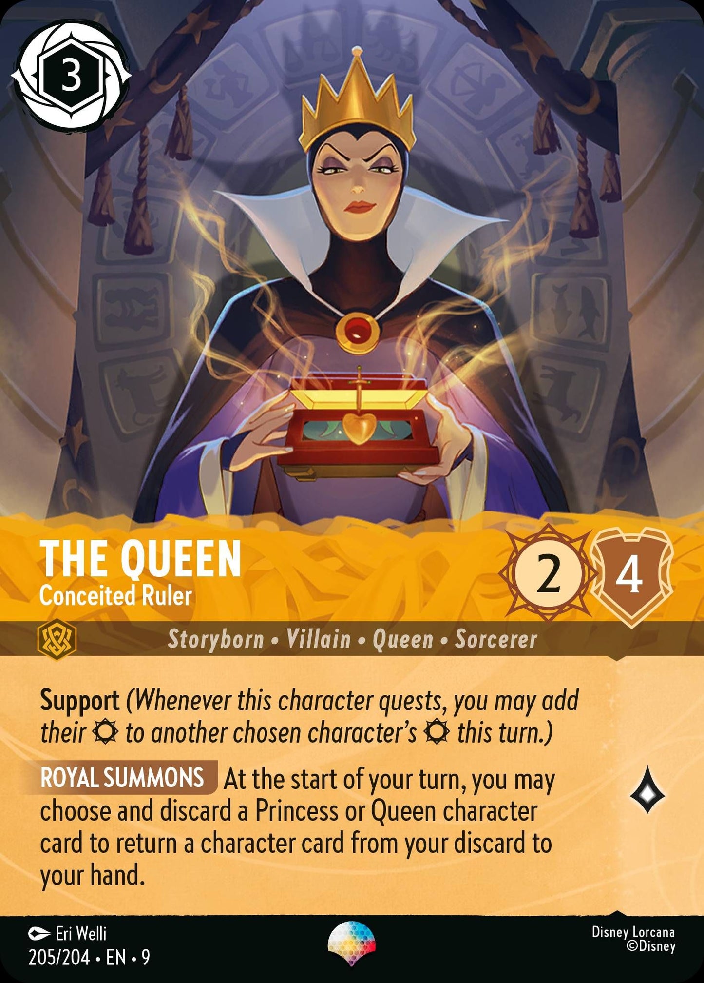 The Queen - Conceited Ruler (Epic) - Fabled 205/204 (Foil) - Near Mint
