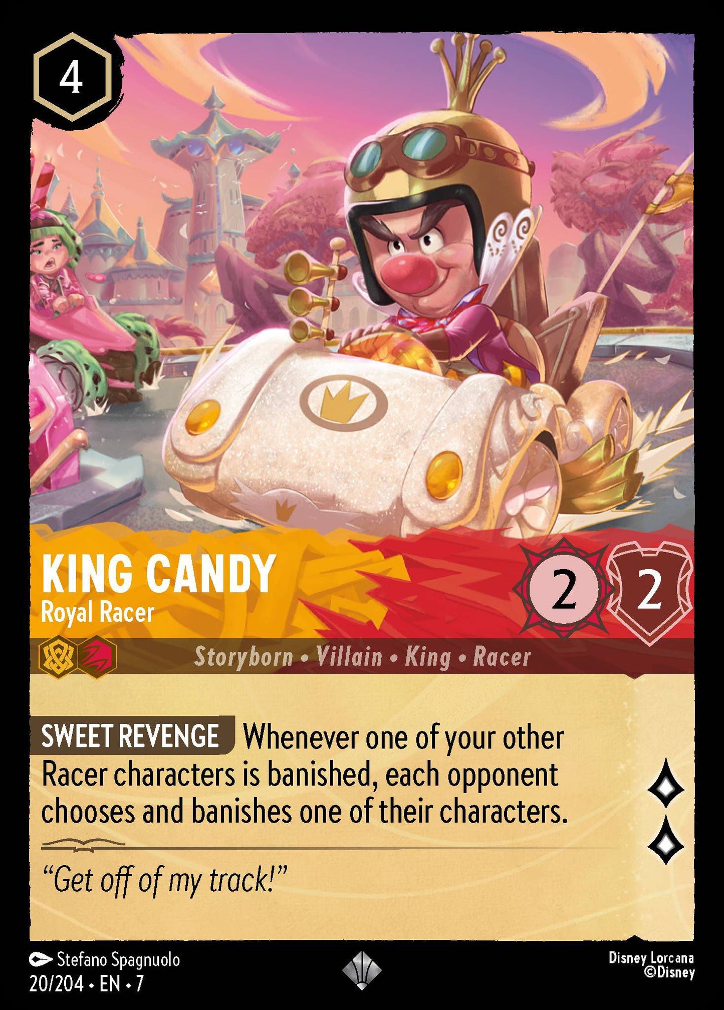 King Candy - Royal Racer - Archazia's Island 20/204 - Near Mint - Ungraded