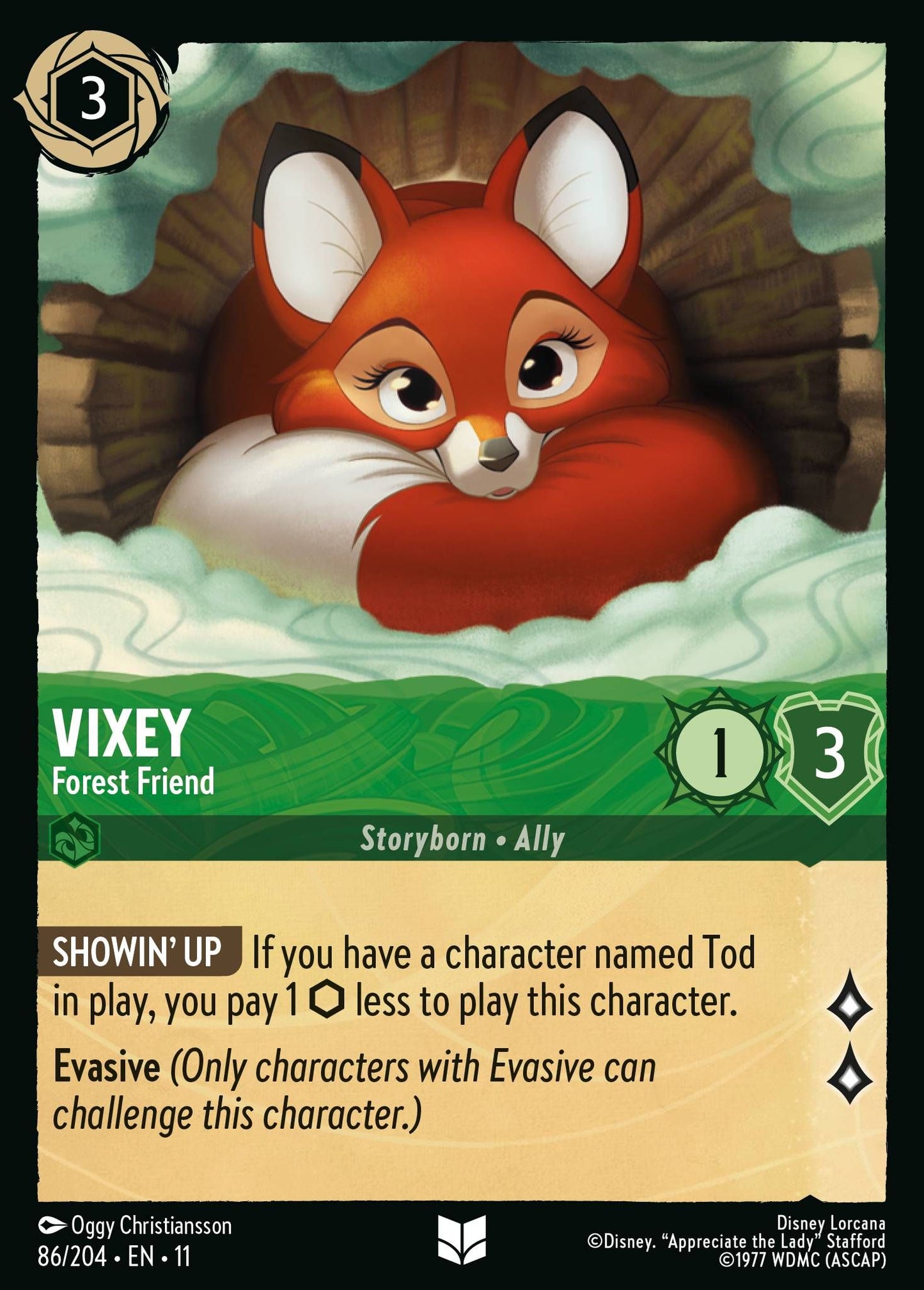 Vixey - Forest Friend - Winterspell 86/204 - Near Mint